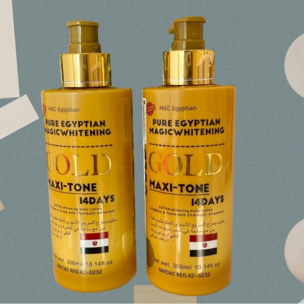 Pure Egyptian Magic Gold Maxi-Tone lotion 2 pieces